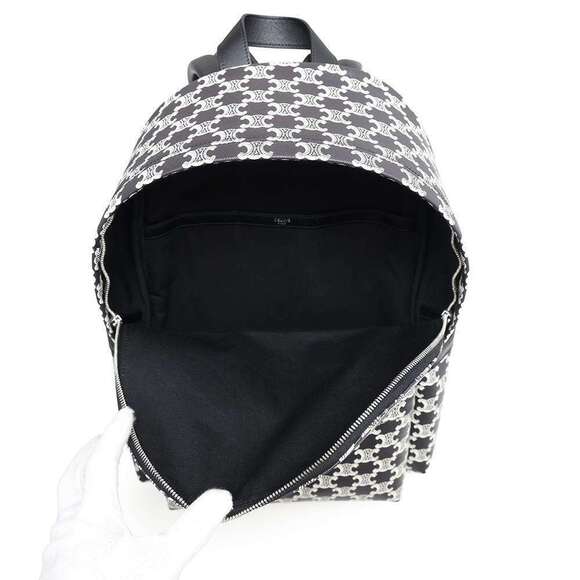 Celine Triomphe Backpack Black White Bag - Picture 5 of 7